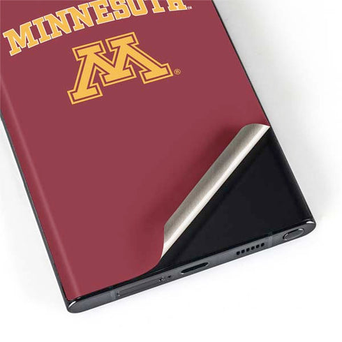 University of Minnesota Collegiate Text Galaxy S22 Ultra Skin