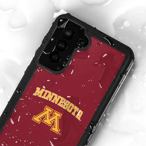 University of Minnesota Collegiate Text Galaxy S23 Plus Waterproof Case