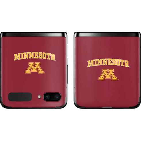 University of Minnesota Collegiate Text Galaxy Z Flip Skin