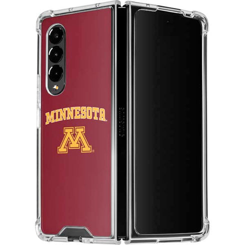 University of Minnesota Collegiate Text Galaxy Z Fold4 5G Clear Case