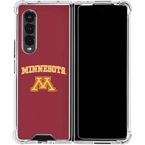 University of Minnesota Collegiate Text Galaxy Z Fold4 5G Clear Case
