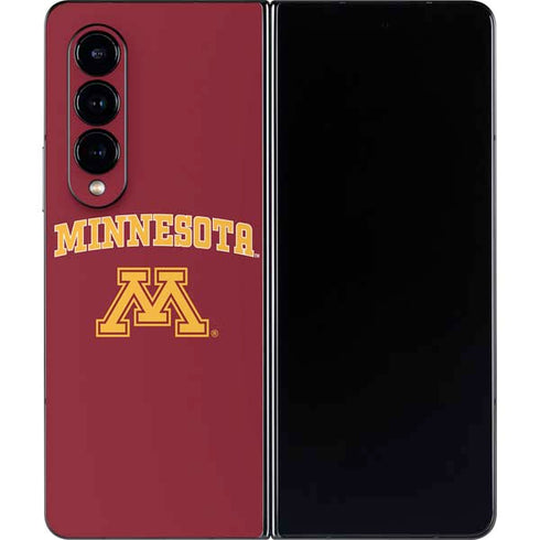 University of Minnesota Collegiate Text Galaxy Z Fold4 5G Skin