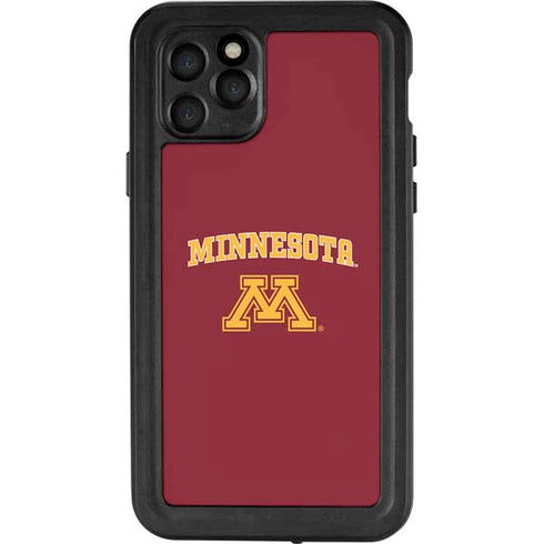 University of Minnesota Collegiate Text iPhone 11 Pro Waterproof Case