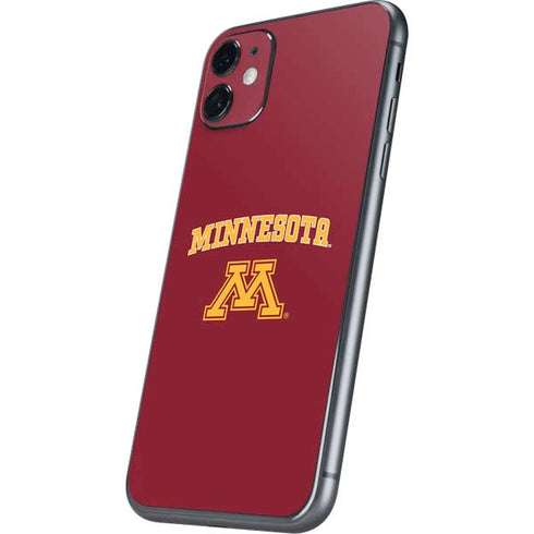 University of Minnesota Collegiate Text iPhone 11 Skin