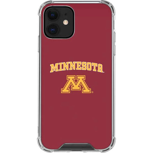 University of Minnesota Collegiate Text iPhone 12 Clear Case