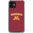 University of Minnesota Collegiate Text iPhone 12 Mini Clear Case