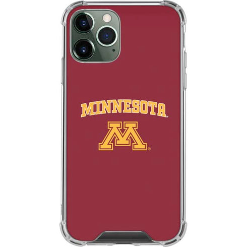 University of Minnesota Collegiate Text iPhone 12 Pro Clear Case