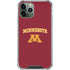 University of Minnesota Collegiate Text iPhone 12 Pro Clear Case