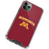 University of Minnesota Collegiate Text iPhone 12 Pro Max Clear Case