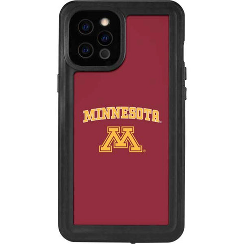 University of Minnesota Collegiate Text iPhone 12 Pro Max Waterproof Case