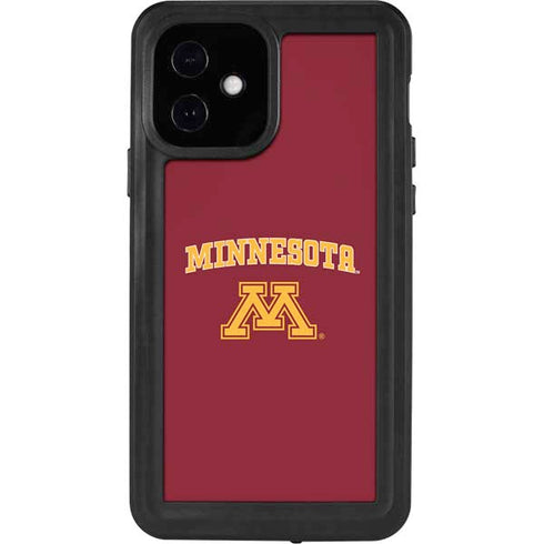 University of Minnesota Collegiate Text iPhone 12 Waterproof Case