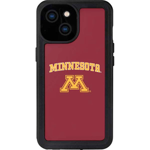 University of Minnesota Collegiate Text iPhone 13 Mini Waterproof Case