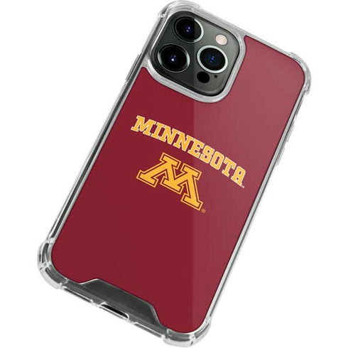 University of Minnesota Collegiate Text iPhone 13 Pro Clear Case