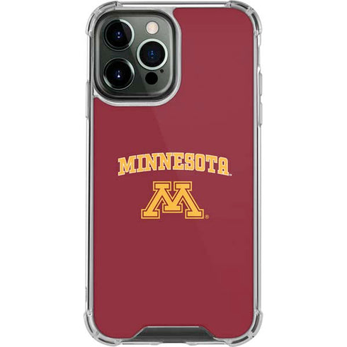 University of Minnesota Collegiate Text iPhone 13 Pro Max Clear Case