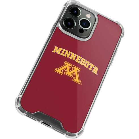 University of Minnesota Collegiate Text iPhone 13 Pro Max Clear Case