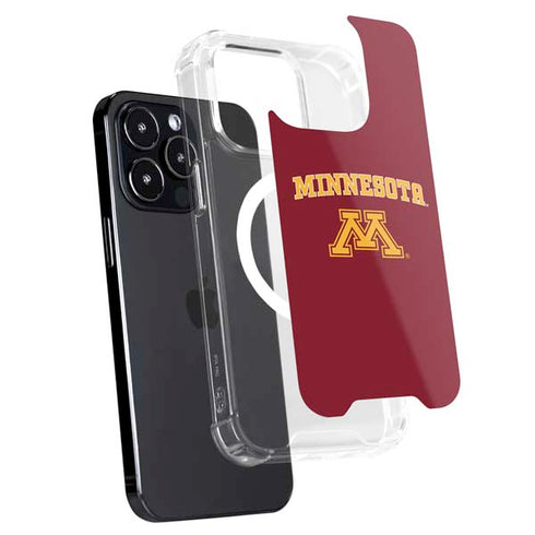 University of Minnesota Collegiate Text iPhone 15 Pro MagSafe Case