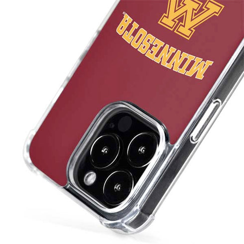 University of Minnesota Collegiate Text iPhone 15 Pro MagSafe Case