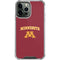 University of Minnesota Collegiate Text iPhone 15 Pro Max Clear Case