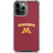 University of Minnesota Collegiate Text iPhone 14 Pro Max Clear Case