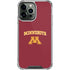 University of Minnesota Collegiate Text iPhone 14 Pro Max Clear Case