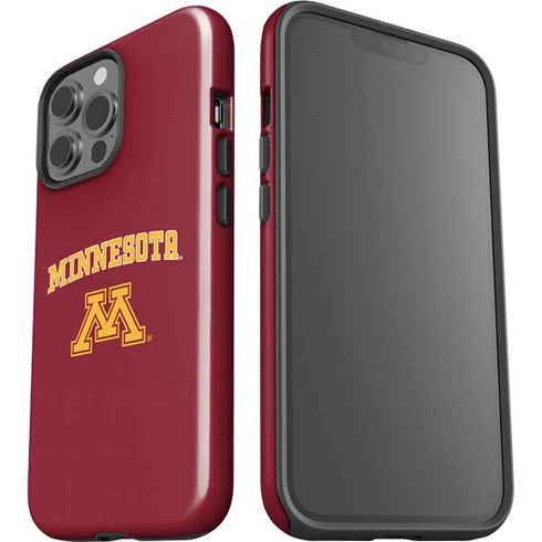 University of Minnesota Collegiate Text iPhone 15 Pro Max Impact Case