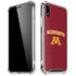 University of Minnesota Collegiate Text iPhone XR Clear Case