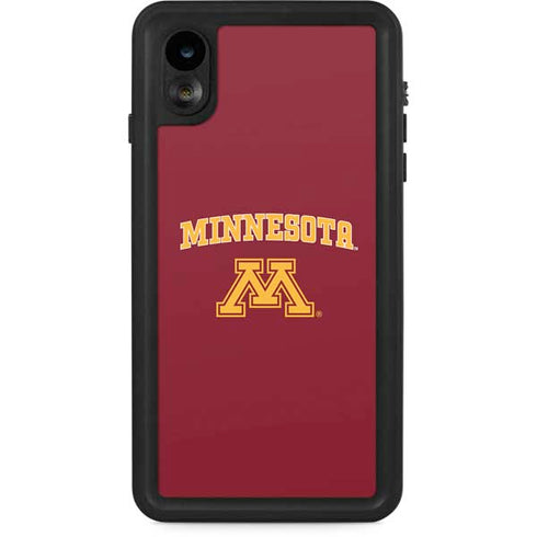 University of Minnesota Collegiate Text iPhone XR Waterproof Case