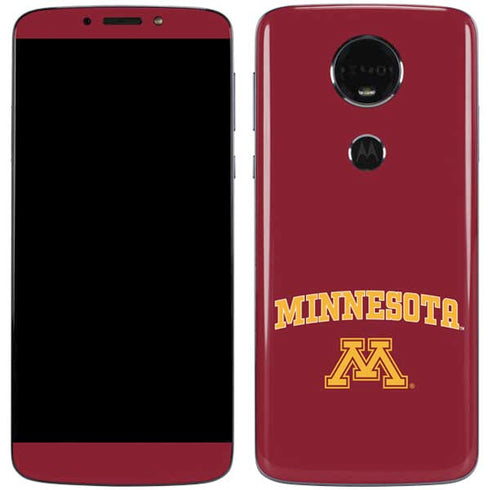 University of Minnesota Collegiate Text Moto E5 Plus Skin