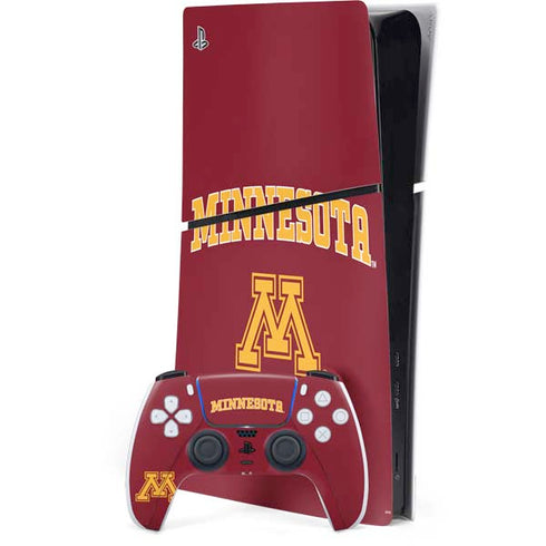 University of Minnesota Collegiate Text PS5 Slim Digital Edition Console Skin