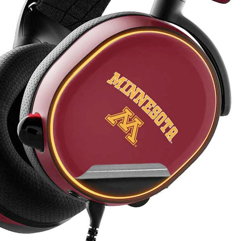 University of Minnesota Collegiate Text SteelSeries Arctis 3 Skin