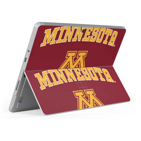 University of Minnesota Collegiate Text Surface Go Skin