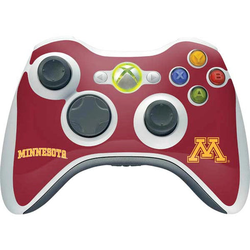 University of Minnesota Collegiate Text Xbox 360 Wireless Controller Skin