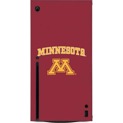 University of Minnesota Collegiate Text Xbox Series X Console Skin