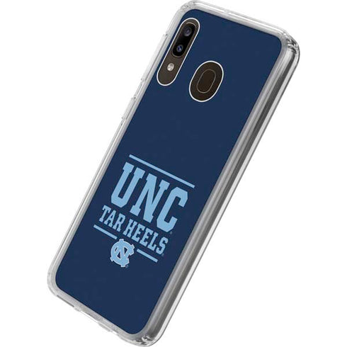 University of North Carolina Tar Heels Galaxy A20 Clear Case