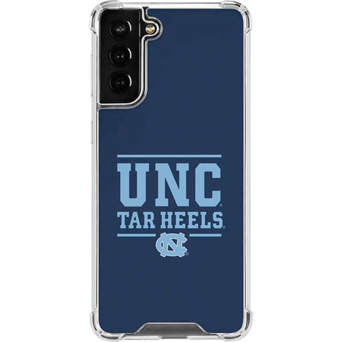 University of North Carolina Tar Heels Galaxy S21 FE Clear Case