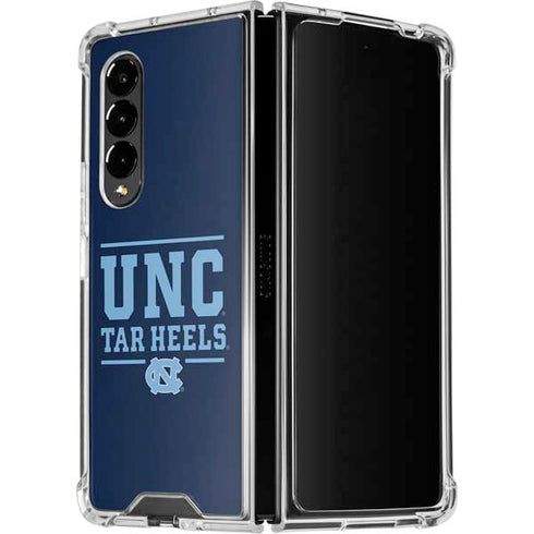 University of North Carolina Tar Heels Galaxy Z Fold4 5G Clear Case
