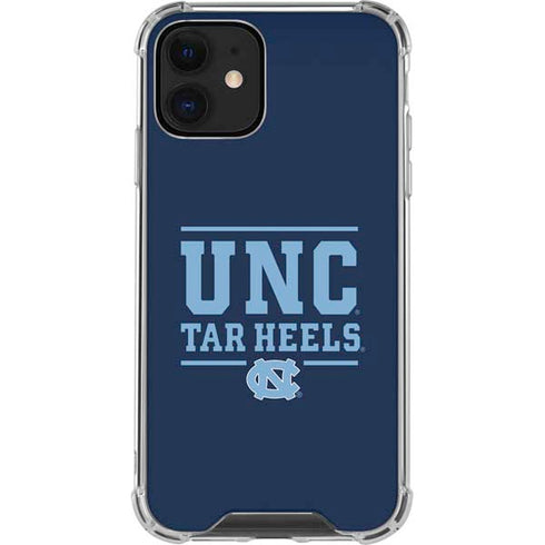 University of North Carolina Tar Heels iPhone 12 Mini Clear Case