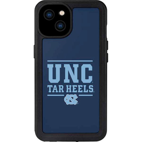 University of North Carolina University of Tar Heels iPhone 15 Plus Waterproof Case