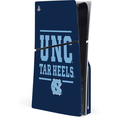 University of North Carolina University of Tar Heels PS5 Slim Disk Console Skin