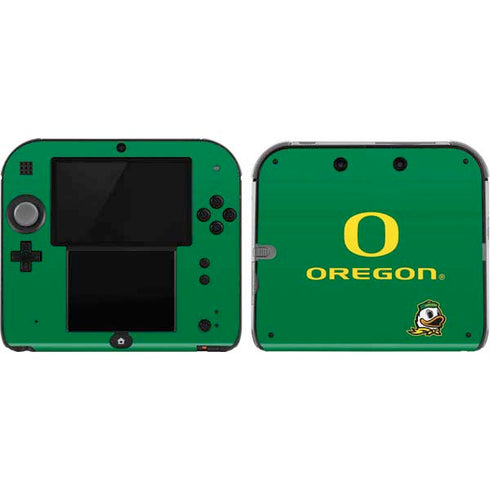 University of Oregon Yellow O with Text Nintendo 2DS Skin