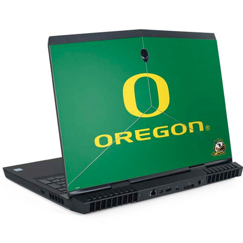 University of Oregon Yellow O with Text Dell Alienware Skin