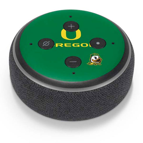 University of Oregon Yellow O with Text Amazon Echo Dot Skin
