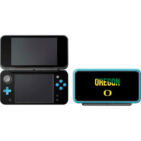 University of Oregon Split on Black Nintendo 2DS XL (2017) Skin