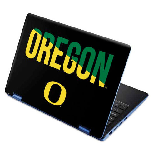 University of Oregon Split on Black Aspire R11 11.6in Skin