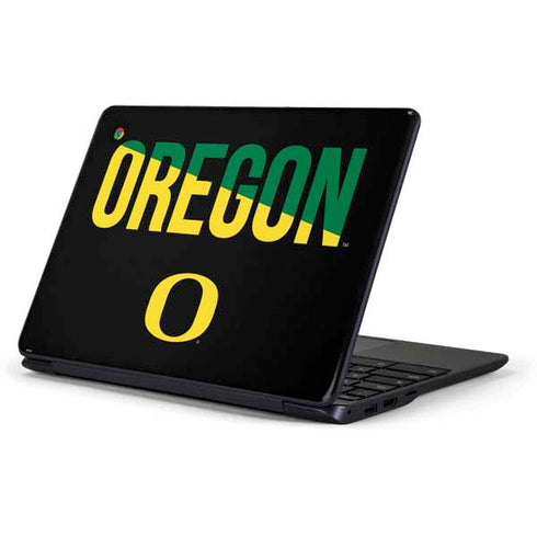 University of Oregon Split on Black Samsung Chromebook Skin