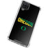 University of Oregon Split on Black Galaxy A12 Clear Case