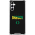 University of Oregon Split on Black Galaxy A14 5G Clear Case