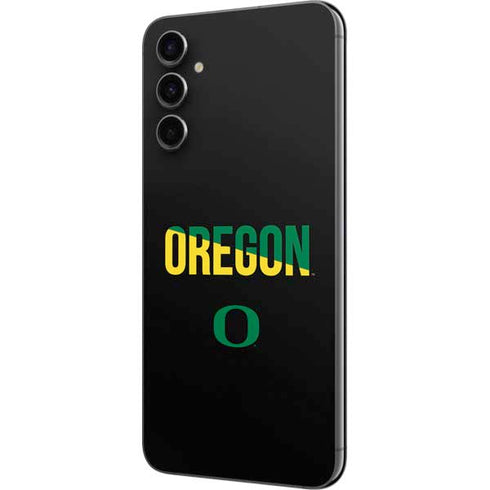 University of Oregon Split on Black Galaxy A14 5G Skin