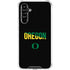 University of Oregon Split on Black Galaxy A54 5G Clear Case