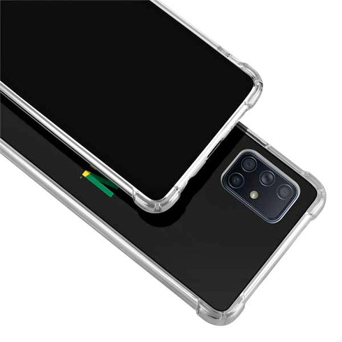 University of Oregon Split on Black Galaxy A71 5G Clear Case
